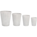 Bizzotto КАШПА ribbed shaped 4БР. /К-Т БЯЛА (0790665)