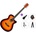 Pasadena PGC-10 Premium SET Vintage Sunburst Джъмбо китара