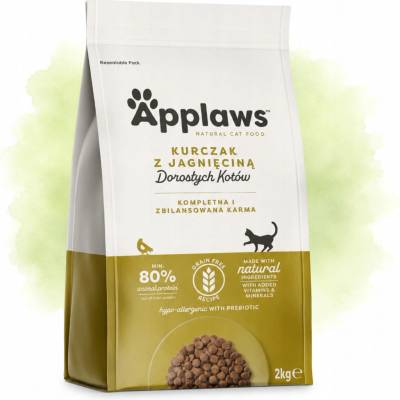 Applaws Cat suché krmivo bez obilovin s kuřecím a jehněčím masem pro kočky 2 kg