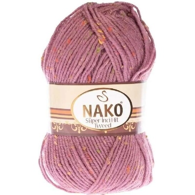 Nako Pletací příze Super Inci Hit Tweed 569 - růžová