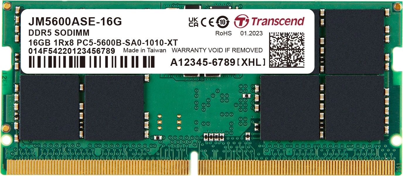 Transcend JetRam 16GB DDR5 5600MHz JM5600ASE-16G
