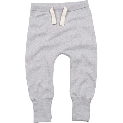 Babybugz Kojenecké tepláky s dlouhými manžetami Šedý melír