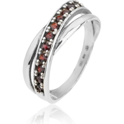Český Granát Jan Kos jewellery stříbrný prsten 32109875
