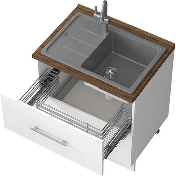 Долен кухненски шкаф за мивка Riva R-80-2MZ/3