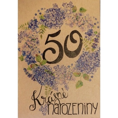 Přáníčko BeBechy – recyklovaný papír – 50