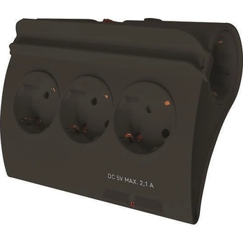 EUROLAMP РАЗКЛОНИТЕЛ С 5 ГНЕЗДА, КЛЮЧ, 2 usb ПОРТА И ДЕТСКА ЗАЩИТА, ЧЕ