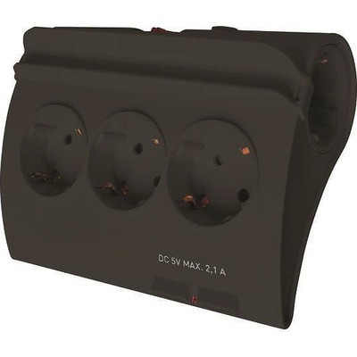 EUROLAMP РАЗКЛОНИТЕЛ С 5 ГНЕЗДА, КЛЮЧ, 2 usb ПОРТА И ДЕТСКА ЗАЩИТА, ЧЕ