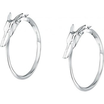 Trussardi Módne kruhové náušnice z ocele T-Heritage TJAXB04