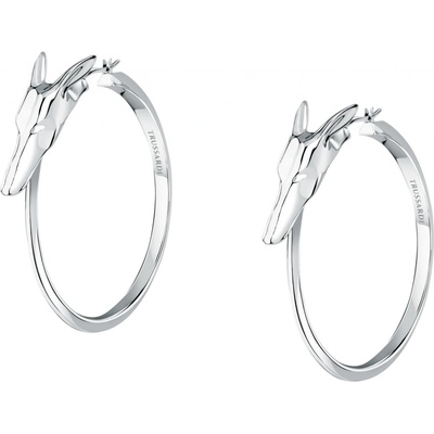 Trussardi Módne kruhové náušnice z ocele T-Heritage TJAXB04