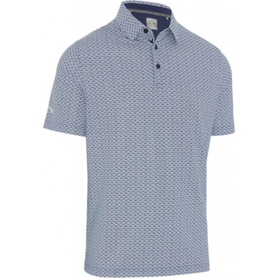 Callaway Tee Allover Print Mens Polo Peacoat