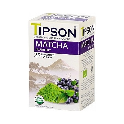 TIPSON Bio Matcha Blueberry 25 x 1,5 g