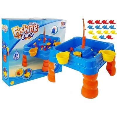 LEAN TOYS Sada na rybolov pomocou prútov modro oranžová