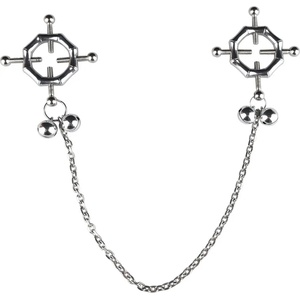  Скоби за зърна, регулируем натиск и звънчета - Hexagon Nipple Clamps (OPR-278028)