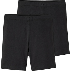 Name it Детски клин Name it Kid's Vivian Solid Short Legging 2-Pack Leggings - Black - размер 98/104 (EU) (711-0329-0112)