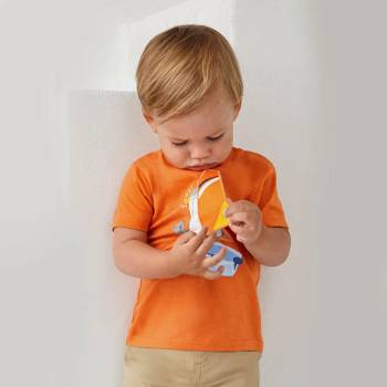 Image 1 of MAYORAL Тениска с къс ръкав play sail в оранжево за момче Майорал