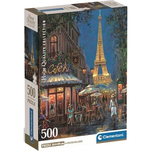 Clementoni Пъзел Clementoni от 500 части - Нощ над Айфеловата кула (35577)