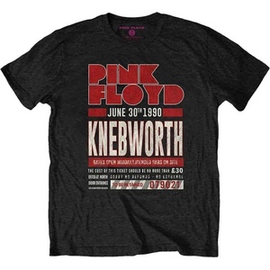 Pink Floyd Knebworth '90 Red Тениска с къс ръкав Black S (PFTEE150MB01)