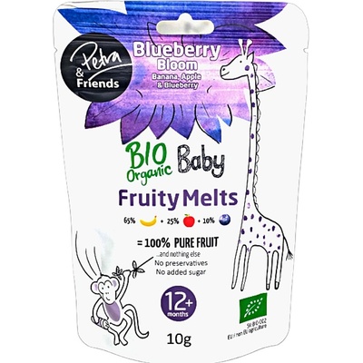 Petra & Friends Ovocné smoothie kousky sušené mrazem banán, jablko a borůvka BIO 10 g