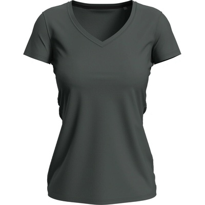 Stedman Tričko V-Neck T Claire výstřih do V krátký rukáv dámské COT-05971014600 Šedá slate