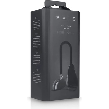 SAIZ Premium - автоматична вагинална помпа (прозрачна-черна)