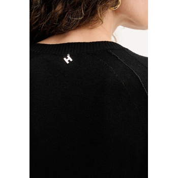 Silvian Heach Пуловер с вълна Silvian Heach DIEGOROSA в черно от лека материя GPA25242MA (GPA25242MA)