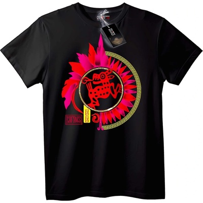 NOONEBRAND Тениска Зодия Козирог - XS, Black