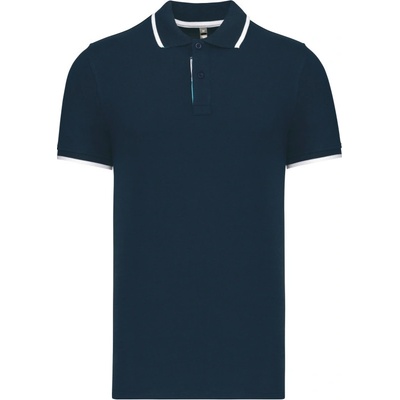 Kariban K245 kontrastní krátký rukáv pánská Cot-20K245p8001 navy bílá tyrkysová
