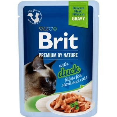 Brit Premium Cat Delicate Sterilised Fillets in Gravy with Duck 3 x 85 g