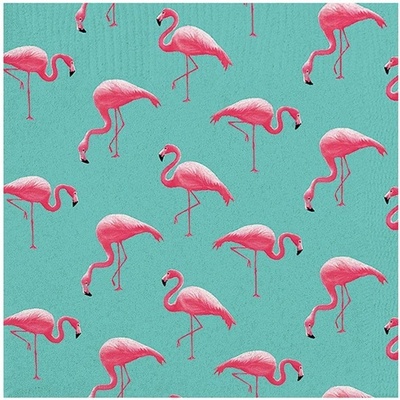 Amscan servítky Flamingo Paradise 33X33cm 20ks