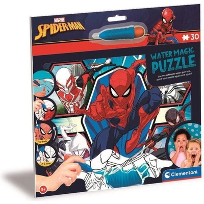 CLEMENTONI s malováním vodou Water Magic: Spiderman 30 dílků