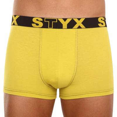 Styx Мъжки боксерки Styx спортна еластична лента зеленожълти Styx | Zhalt | МЪЖЕ | S