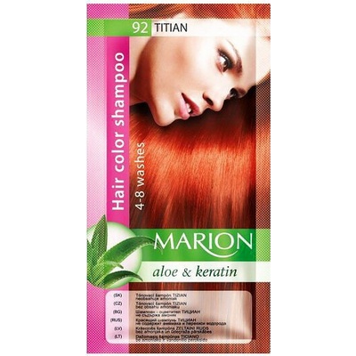 Marion Hair Color Shampoo 92 Titian barevný tónovací šampon tizián 40 ml