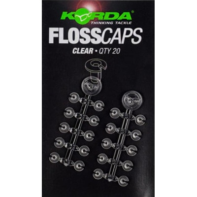 Korda Zarážky na nástrahu Floss Caps Clear
