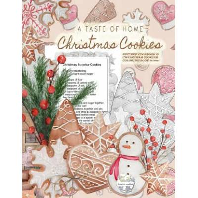 Taste of Home CHRISTMAS COOKIES RECIPES COOKBOOK &amp; CHRISTMAS COOKIES COLORING BOOK in one! | Inspire Studios