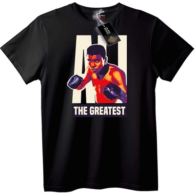 NOONEBRAND Тениска Ali Най-Великият - 2XL, Black