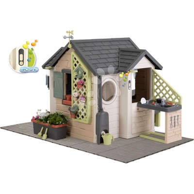 Smoby Domček Záhradník s kuchynkou Garden House Life s odkvapom