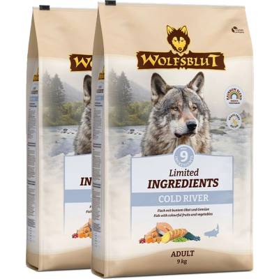 Wolfsblut Ограничени съставки Възрастен Студена река 2 x 9 кг