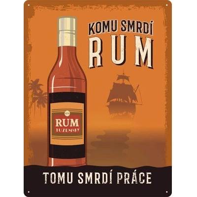 Plechová ceduľa Rum 30 x 40 cm (CZ text)