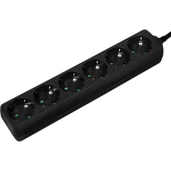 LogiLink Socket 6, 6x CEE 7/3, 1, 5 м, черен