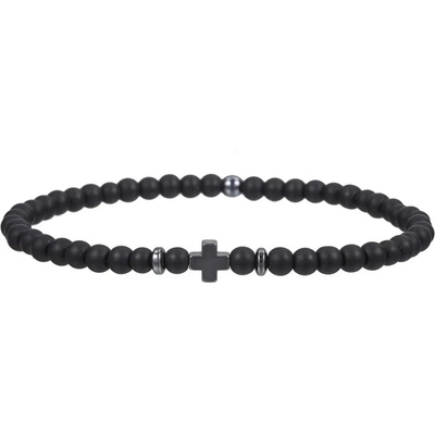 HARAHU Гривна ST-33387 Cross - Черна / Матова KP33387 (ST-33387)