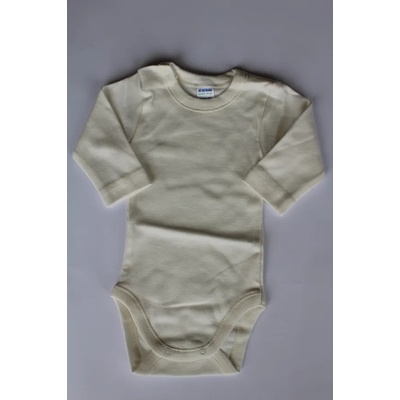 САЛИ / Индиго Кидс Боди с дълъг ръкав в бяло или екрю, 56