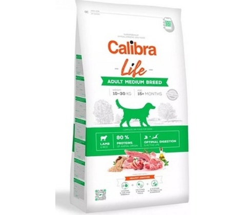 Calibra Dog Life Adult Medium Breed Lamb 12 kg