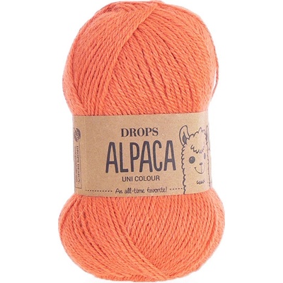 Příze DROPS Alpaca uni colour 2915 - oranžová
