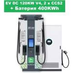  Зарядна станция iHunt EV DC 120 kW V4, 2×CCS2, с батерия 400 kWh (28420)