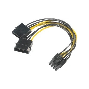 AKASA - 4-pin Molex na 6+2-pin PCIe adaptér AK-CBPW20-15 Akasa