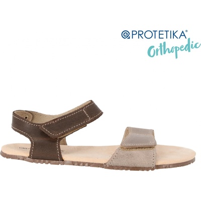 Protetika t 201 BELITA hnedo šedá dámska barefootová obuv