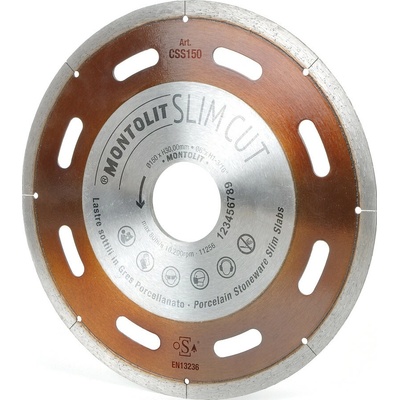 Montolit Diamantový kotúč 1,3 x 150 mm CSS150