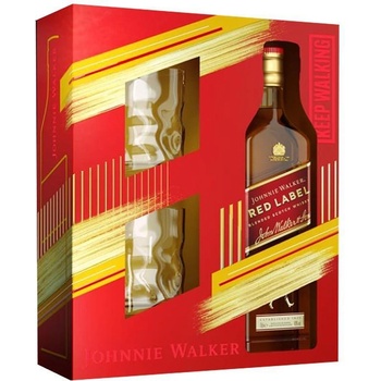 Johnnie Walker Джони Уокър с 2 ниски чаши