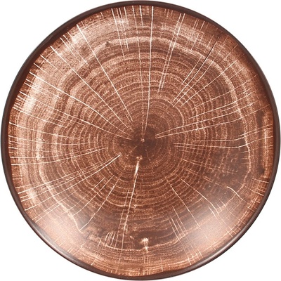 RAK Porcelain Woodart talíř hluboký pr. 26 cm, tmavěhnědý