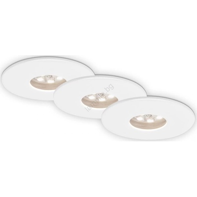 Briloner 7240-036 -К-кт 3xLED Лампа за вграждане в баня ATTACH LED/1, 8W/230V IP44 бял (BL2011)